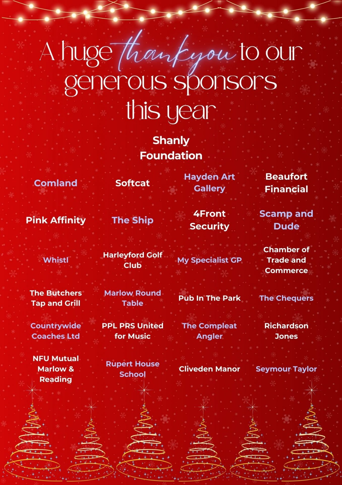 Christmas Lights Switch On 2023 Marlow Town Council