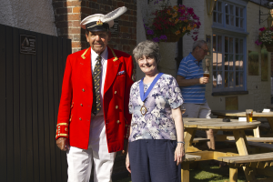 Deputy Mayor of Marlow joins Swan Uppers on the River Thames