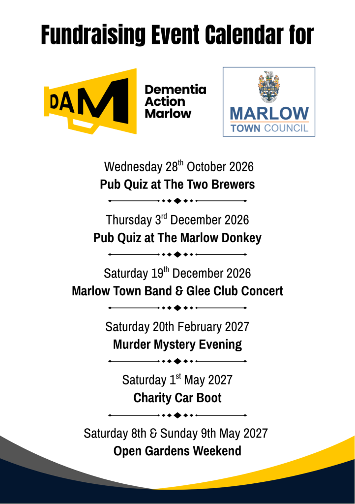 DAM Fundraising Event Calendar